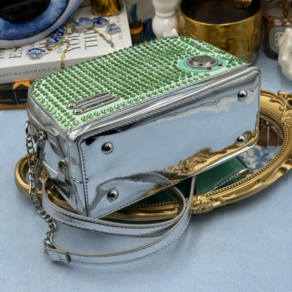 🆕 BETSEY JOHNSON 🧿 NWOT Get Toasted Green Crossbody Bag * NO POPTART WALLET* - Picture 8 of 14